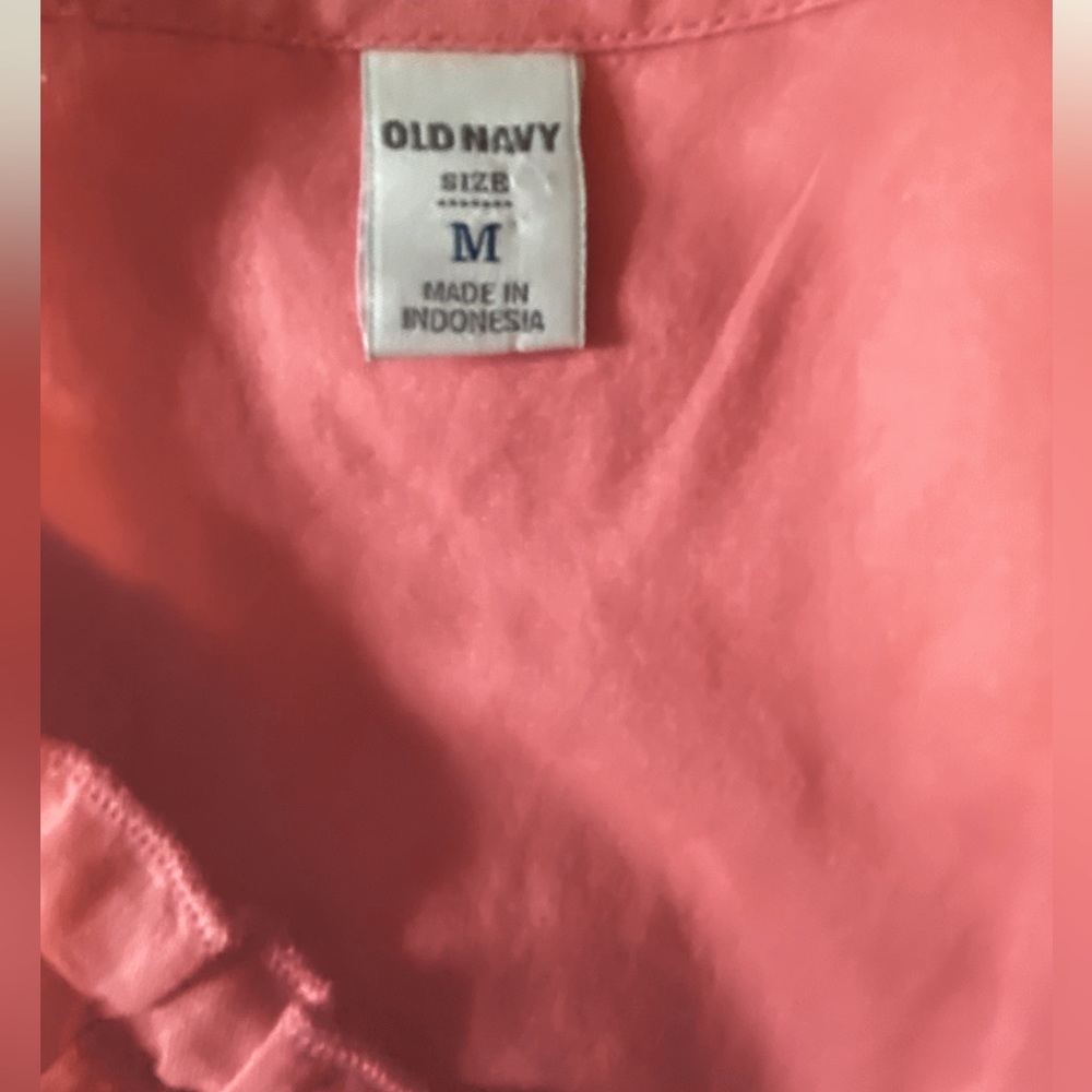 Old Navy pink ruffled sleeve,
